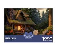Cottage Confortable 1000 Pieces Jigsaw Puzzles for Adults Challenging Game Stress Relieving Entertainment Cultivate The Spirit of Teamwork for Adults and Kids, Age 12 Years Up 38x26cm/1000pcs