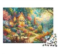 Cottage Confortable avec Jardin Puzzle De 1000 Pièces Cottage enchanté Jeu Éducatif Classique pour Le Temps des Puzzles en Famille 70x50cm/1000pcs