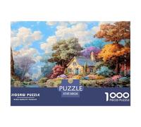 Cottage Conte de fées Puzzle De 1000 Pièces pour Adultes Et Enfants Dès 14 Ans Jeu De Patience Et De Réflexion De Qualité Supérieure - Activité Familiale Parfaite 38x26cm/1000pcs