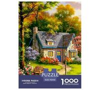 Cottage d' Automne Puzzle 1000 Pièces Educa Jouet Divertissement Créatif De l'art De La Décoration Intéressant Jeu Éduchatif Challenge Toy Adultes & Enfants des 14 Ans 70x50cm/1000pcs