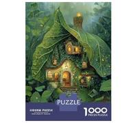 Cottage de Conte de fées 1000 Pièces Coffret Puzzle Puzzle Carton Premium - Anti-Stress Déco, Cadeau Femmes Hommes Enfants, Développement Cognitif 38x26cm/1000pcs