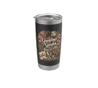 Cottage Garden Couronne florale pour grand-mère Gobelet isotherme en acier inoxydable double paroi