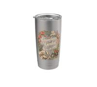 Cottage Garden Couronne florale pour grand-mère Gobelet isotherme en acier inoxydable double paroi