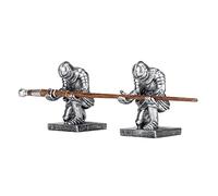 Cottage Garden Lot de 2 Porte Baguette Supports en Résine Argenté Vieilli 12,1 cm