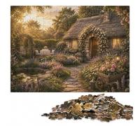 Cottage Garden Path Puzzle en Bois pour Adultes | La progression pièce après pièce - un passe-temps pratique en intérieur en intérieur.