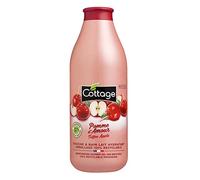 Cottage Gel Douche & Bain Lait Hydratant 97% d'Ingrédients d'Origine Naturelle, 750ml -Fabriqué en France - Pomme d'Amour