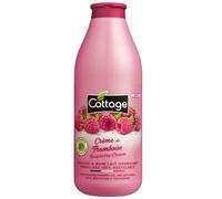 Cottage Gel Douche & Bain Lait Hydratant Crème de Framboise - 97% d'Ingrédients d'Origine Naturelle - 750ml -Fabriqué en France