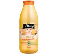 Cottage - Gel douche Lait 550ml 97% d'ingrédients d'origine naturelle, Miel BIO et Frangipanier - Fabriqué en France.