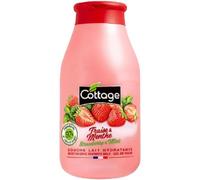 Cottage Gel Douche Lait Hydratant 97% d'Ingrédients d'Origine Naturelle, 250ml -Fabriqué en France- Fraise & Menthe