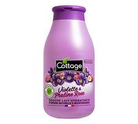Cottage Gel Douche Lait Hydratant 97% d'Ingrédients d'Origine Naturelle, 250ml -Fabriqué en France-Violette & Praline Rose