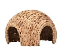 Cottage pour Cochons d'Inde - Habitation Respectueuse De l'environnement pour Lapins, Refuge pour Rongeurs, Abri en Tissé À La Main, Habitat Confortable Et Doux avec Un Matériau Durable | Maison