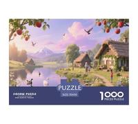 Cottage Rustique | Paisible Puzzle 1000 Pièces, Défi Captivant Jouet Anti-Stress pour Adultes Et Enfants Jeu Éducatif Décor Mural & Cadeau Exquis 70x50cm/1000pcs