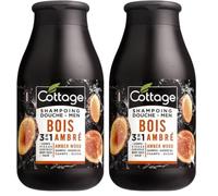 Cottage Shampoing Douche 3en1 Homme Bois Ambré 250ml (Lot de 2)