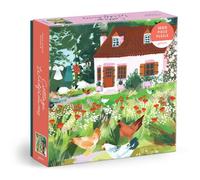 Galison Puzzle Cottage Wildflowers 1000 pièces en boîte carrée