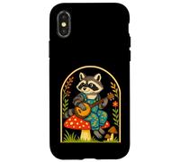 Cottagecore Banjo Raton Laveur Vintage et esthétique Coque pour iPhone X/XS