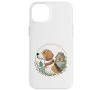 Cottagecore Beagle avec cabane et scène boisée Coque pour iPhone 14 Plus