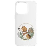 Cottagecore Beagle avec cabane et scène boisée Coque pour iPhone 15 Pro Max