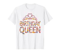 Cottagecore Birthday Queen Grand-Mam Celebrate Maman Made in T-Shirt