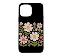 Cottagecore Boho Flowers Botanical Nature Graphique de Fleurs Sauvages Coque pour iPhone 13 Pro Max