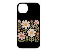 Cottagecore Boho Flowers Botanical Nature Graphique de Fleurs Sauvages Coque pour iPhone 14 Plus