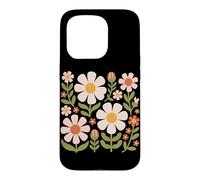 Cottagecore Boho Flowers Botanical Nature Graphique de Fleurs Sauvages Coque pour iPhone 15 Pro