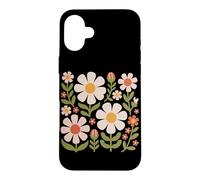 Cottagecore Boho Flowers Botanical Nature Graphique de Fleurs Sauvages Coque pour iPhone 16 Plus