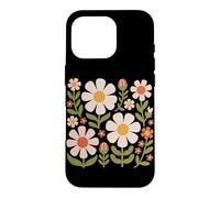 Cottagecore Boho Flowers Botanical Nature Graphique de Fleurs Sauvages Coque pour iPhone 16 Pro