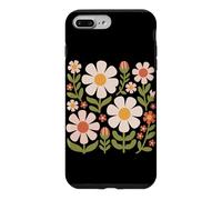 Cottagecore Boho Flowers Botanical Nature Graphique de Fleurs Sauvages Coque pour iPhone 7 Plus/8 Plus