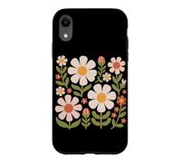 Cottagecore Boho Flowers Botanical Nature Graphique de Fleurs Sauvages Coque pour iPhone XR