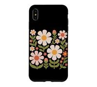 Cottagecore Boho Flowers Botanical Nature Graphique de Fleurs Sauvages Coque pour iPhone XS Max