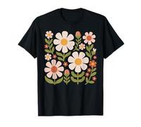 Cottagecore Boho Flowers Botanical Nature Graphique de Fleurs Sauvages T-Shirt
