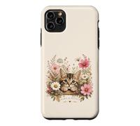 Cottagecore Botanique Chaton Mignon Coque pour iPhone 11 Pro Max