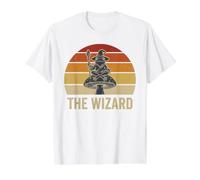 Cottagecore Carte de Tarot Vintage Grenouille Sorcier Dark Academia T-Shirt Graphique avec Valeur, Homme, Blanc, S