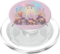 Cottagecore Coquette Rose Pastel Fleurs fantômes et Champignons PopSockets PopGrip pour MagSafe
