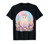 Cottagecore Coquette Rose Pastel Fleurs fantômes et Champignons T-Shirt