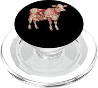 Cottagecore Cottagecore Rustique matelassé Motif Vache PopSockets PopGrip pour MagSafe