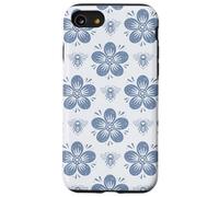 Cottagecore Fleurs d'abeilles Bleu Brumeux Coque pour iPhone SE (2020) / 7/8