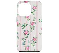 Cottagecore Floral Charm Romantic Pink Roses Coque pour iPhone 13 Pro