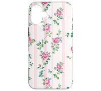 Cottagecore Floral Charm Romantic Pink Roses Coque pour iPhone 16 Plus