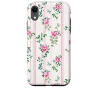 Cottagecore Floral Charm Romantic Pink Roses Coque pour iPhone XR