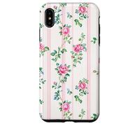 Cottagecore Floral Charm Romantic Pink Roses Coque pour iPhone XS Max