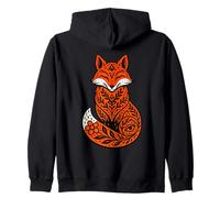 Cottagecore Floral Fox Folk, Art, Nature Woodland Animal Boh Sweat à Capuche