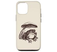 Cottagecore Frog and Mushroom Vintage Aesthetics Coque pour iPhone 12/12 Pro