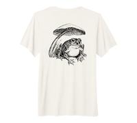 Cottagecore Frog and Mushroom Vintage Aesthetics T-Shirt Haut de Gamme