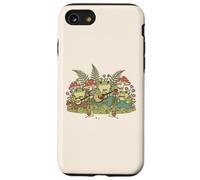 Cottagecore Frog Band Guitare Acoustique Banjo Country Music Coque pour iPhone SE (2020) / 7/8
