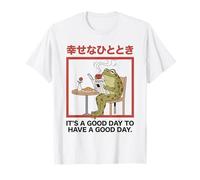 Cottagecore Frog Have A Good Day Positive Citation T-Shirt