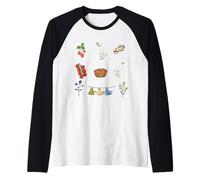 Cottagecore Goose Gardening Jardinier Floral Garden Summer Manche Raglan