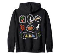 Cottagecore Goose Gardening Jardinier Floral Garden Summer Sweat à Capuche