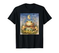 Cottagecore Grenouille Magique en Cape Motif Champignon T-Shirt