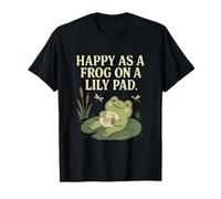 Cottagecore Kawaii Grenouille Lily Pad Motif étang T-Shirt
